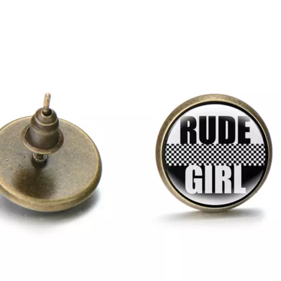 Jewelry - RUDE GIRL SKA EARRINGS NEW